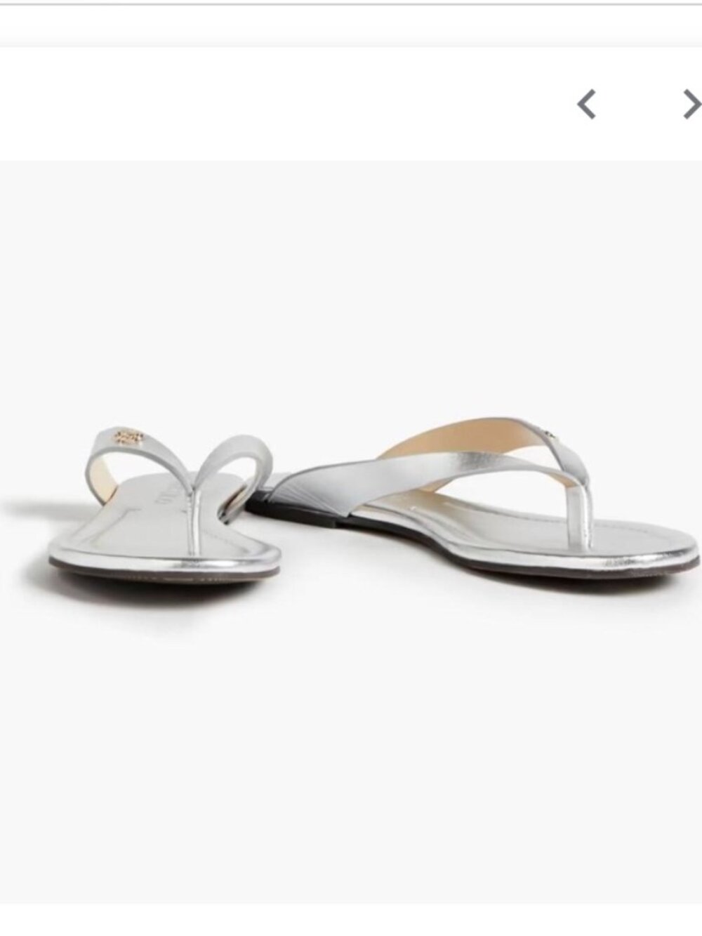Jimmy Choo Tetsu Metallic Silver Sandals